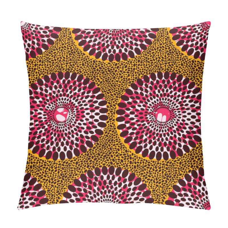 Personality  African Fashion Seamless Pattern Ornament In Vibrant Colours, Picture Art And Abstract Background For Fabric Print, Scarf, Shawl, Carpet, Kerchief, Handkerchief, Vector Illustration File EPS10.  Pillow Covers