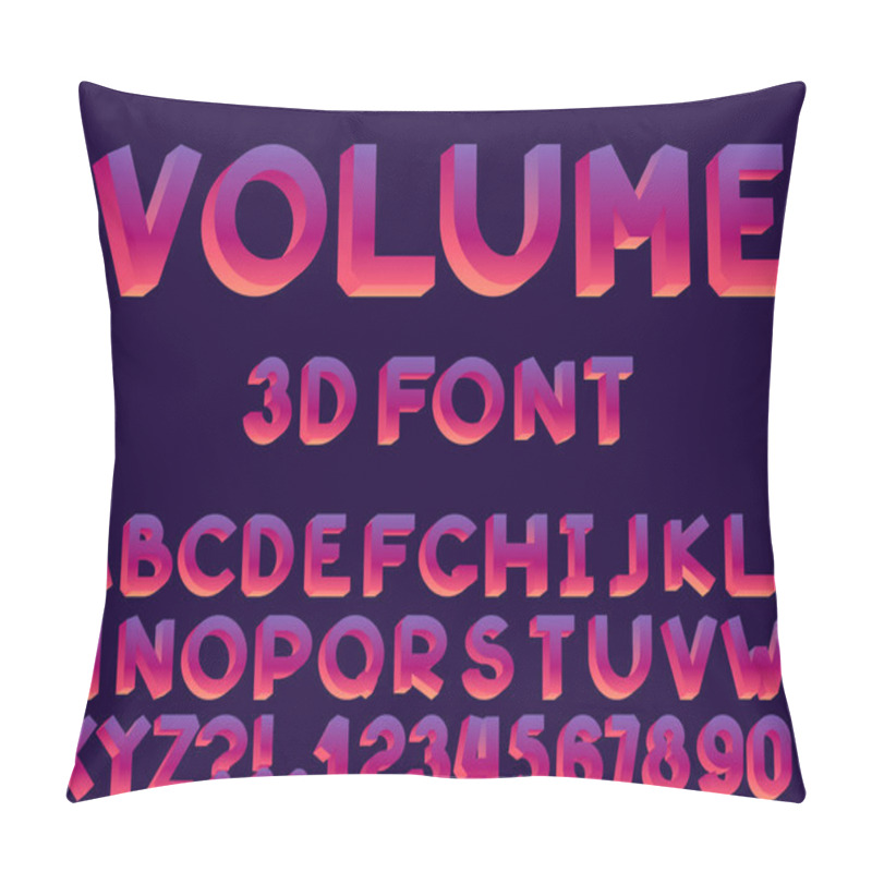 Personality  Set Of Vector Abstract Font And Alphabet Pillow Covers