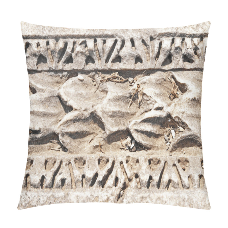 Personality  Ancient Patterns In Ephesus, Turkey. Pillow Covers