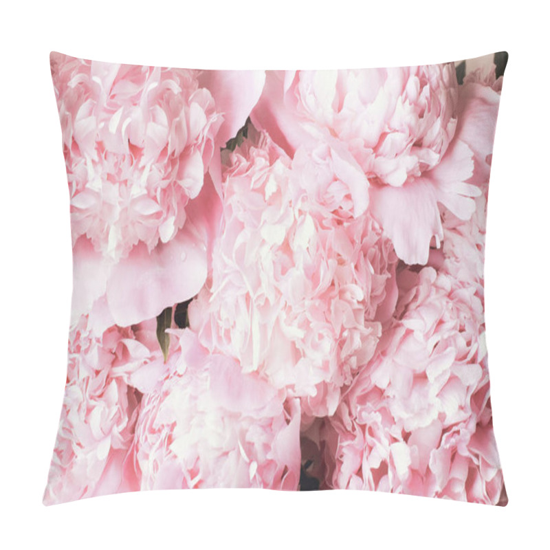 Personality  Beautiful Bouquet Of Pink Peony Flower Background  Pillow Covers