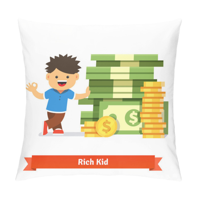 Personality  Children Savings And Finance Concept Pillow Covers