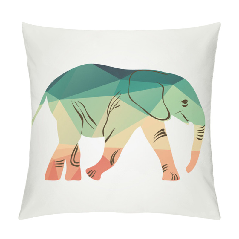 Personality  Cartoon Elephant. Pillow Covers