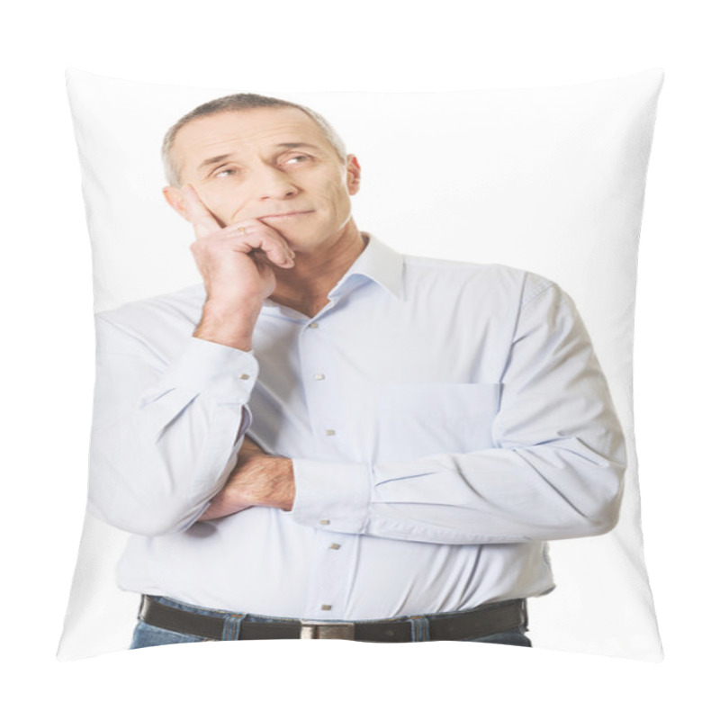 Personality  Handsome Man Touching Chin Pillow Covers