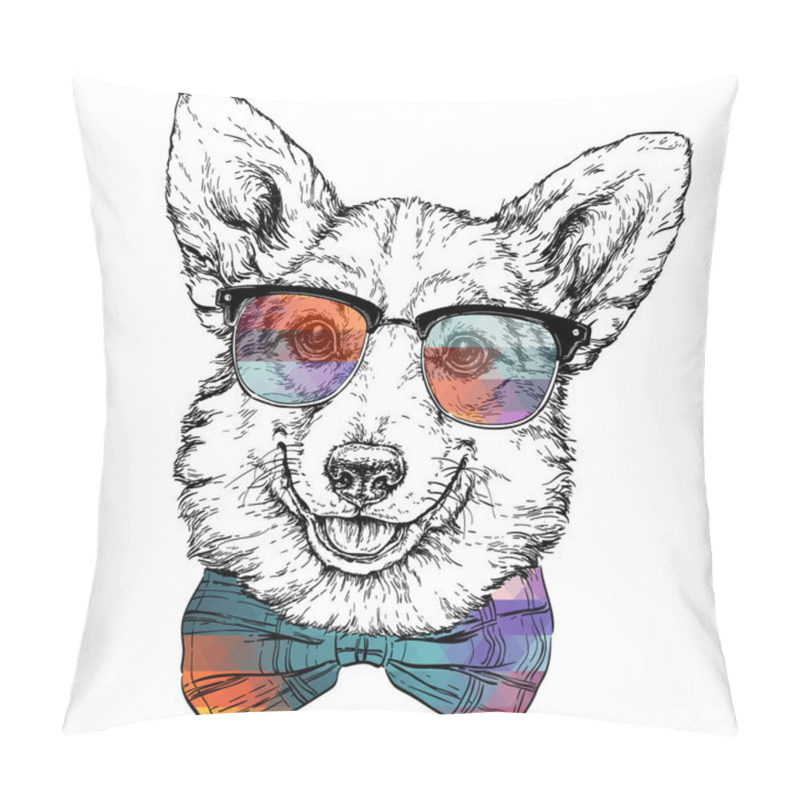 Personality  Pembroke Welsh Corgi Dog. Pillow Covers