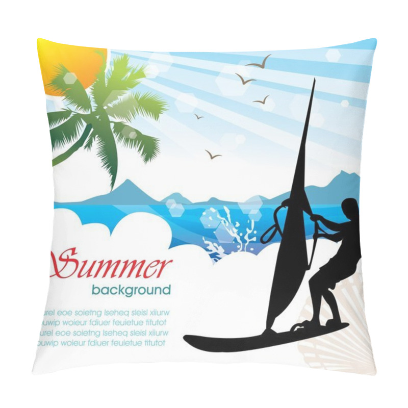 Personality  Summer Holiday Vector Design 03 Pillow Covers