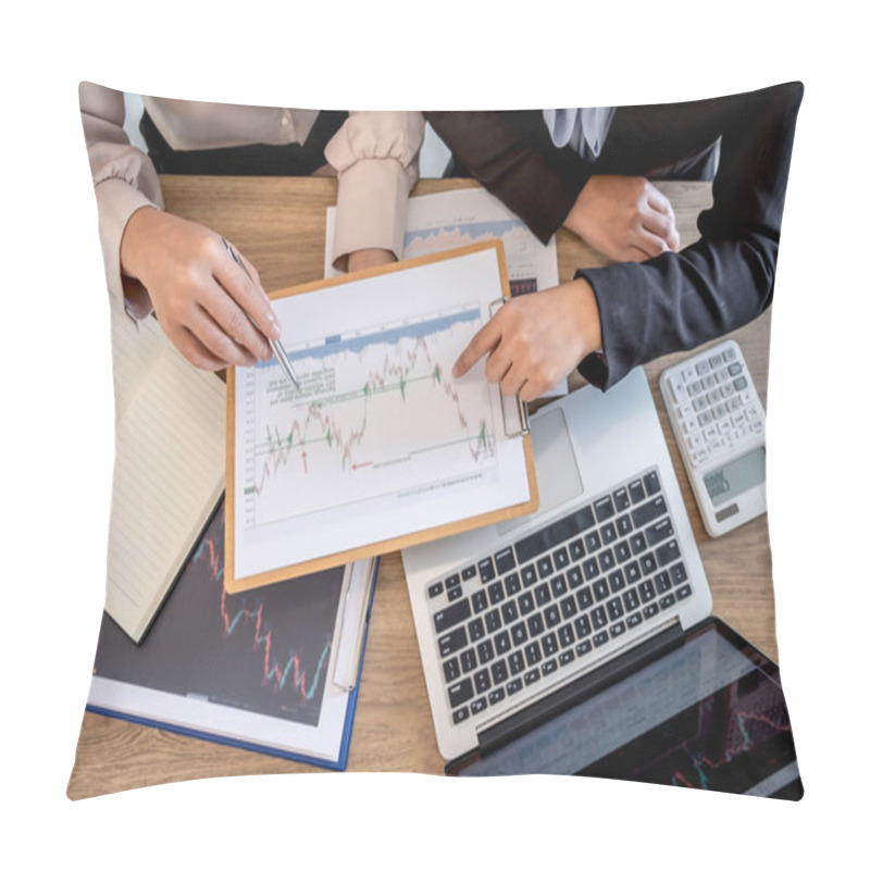 Personality  Businesswoman On Meeting Conversation And Collaboration Discussi Pillow Covers