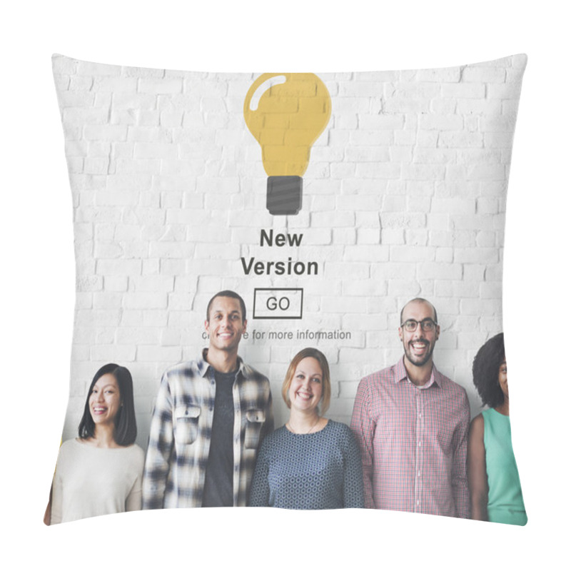 Personality  Diversity People Standing At Wall Pillow Covers