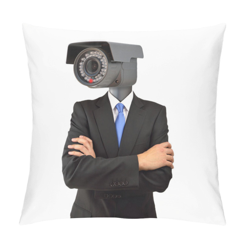 Personality  Businessman With Surveillance Pillow Covers