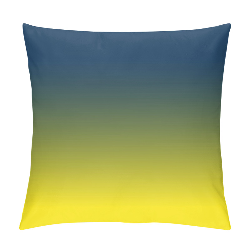 Personality  Blue And Yellow Gradient Background  Pillow Covers