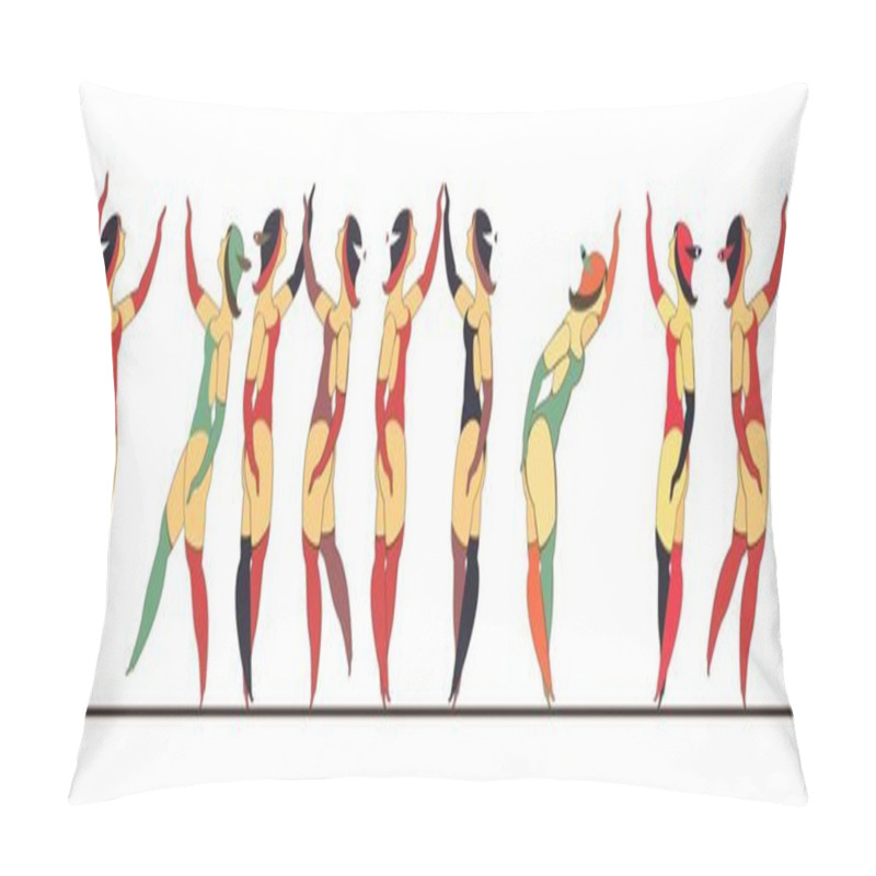 Personality  Set Of Circus Dancer Poster Pillow Covers