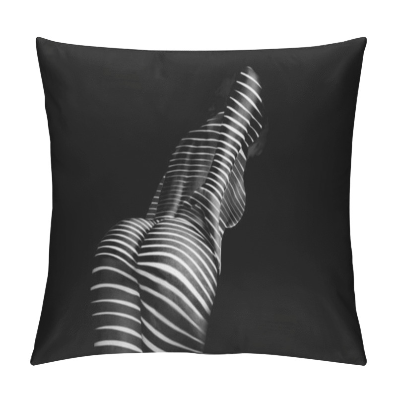 Personality  Liny White Black Woman Girl Sexy Ass Abstract Pillow Covers