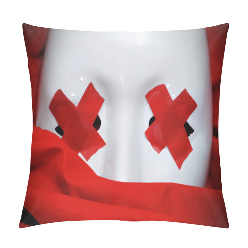 Personality  Blind White Mask Pillow Covers