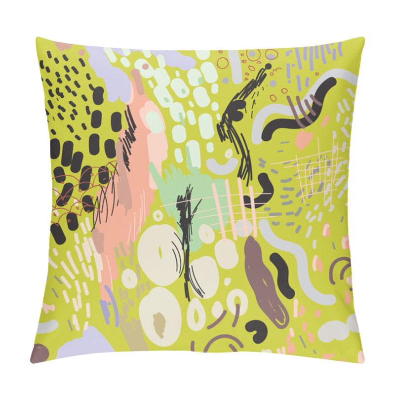 Personality  Digital Brush Strokes Seamless Pattern Pillow Covers