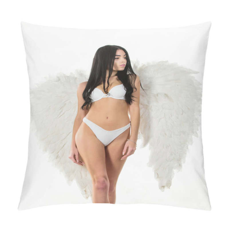 Personality  Sexy And Confident. Girl In Agnel Wings. Sexy Cupid. Sensual Woman With Sexy Body. Love Games On Valentines Day. Fashion Beauty. Sexy Woman In Erotic Lingerie. Fitness Body. Female Underwear Pillow Covers