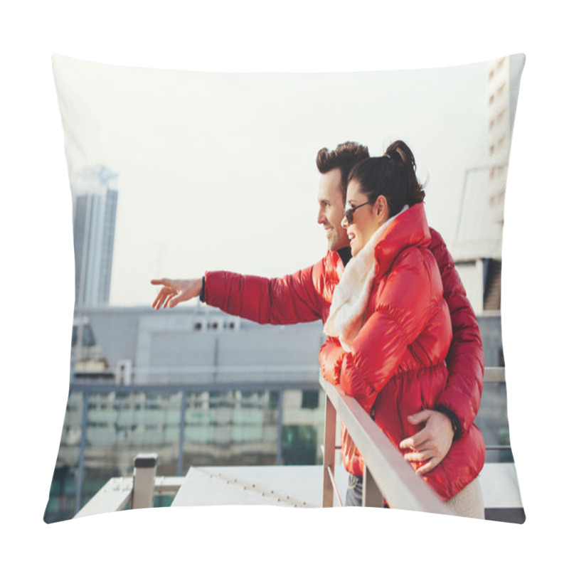 Personality  Couple Enyoing View Pillow Covers