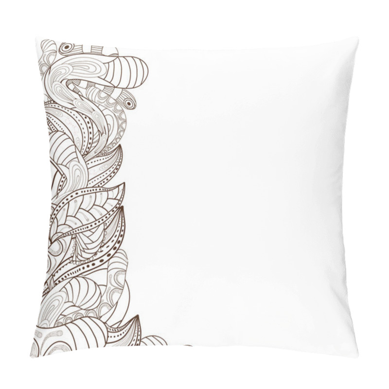 Personality  Doodle Floral Background Pillow Covers