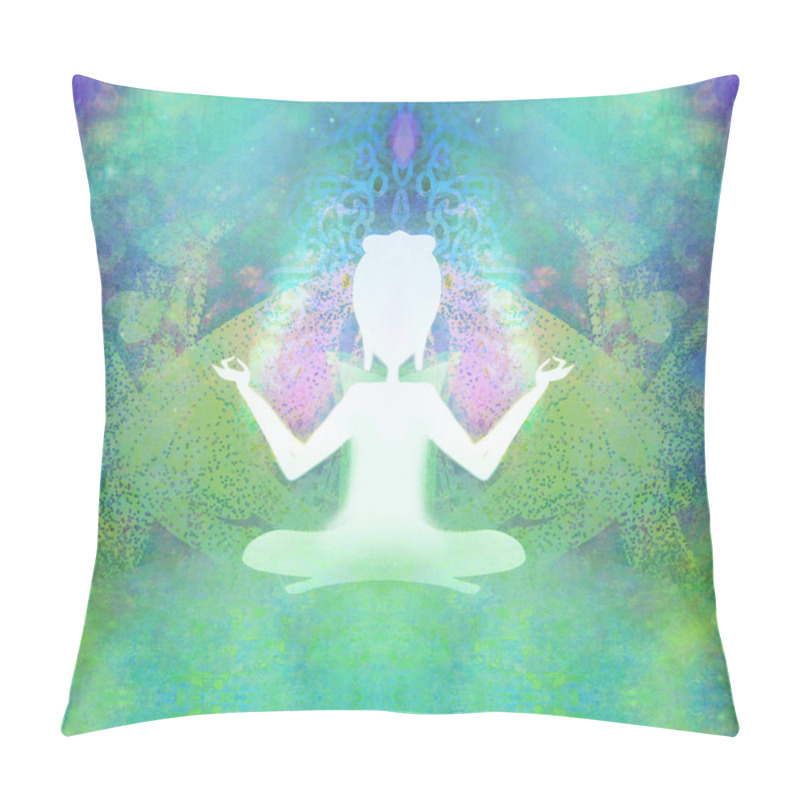 Personality  Yoga Woman And Spirituality Pillow Covers