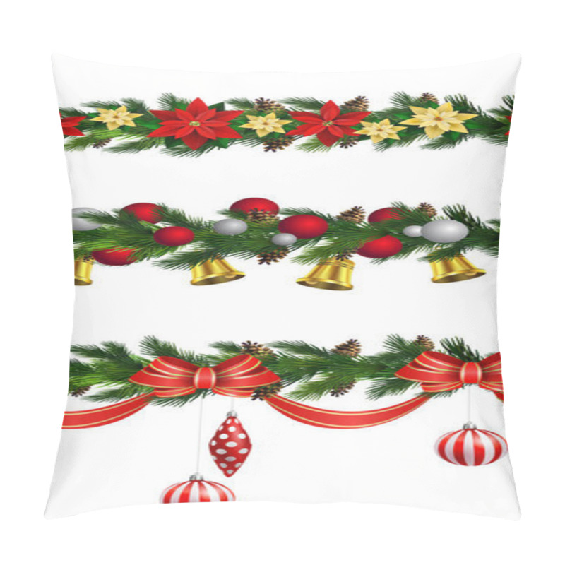 Personality  Vector Christmas Border Pillow Covers