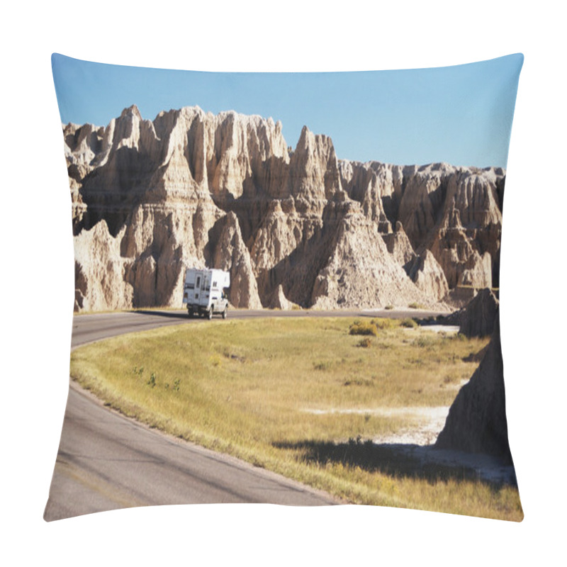 Personality  Camper In The Badlands Pillow Covers