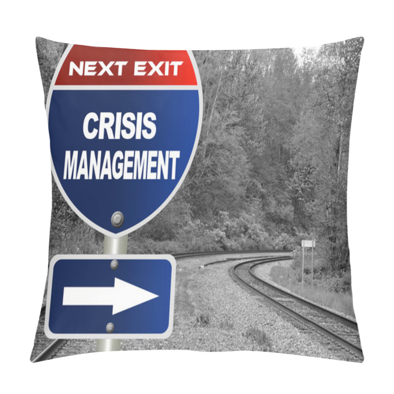 Personality  Crisis Management Road Sign Pillow Covers