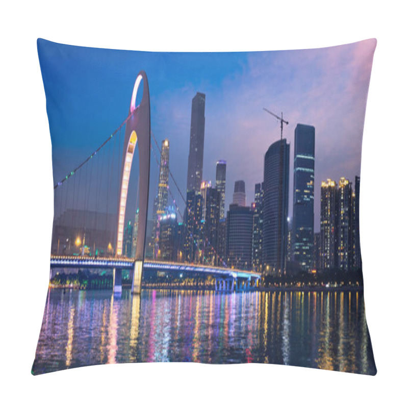 Personality   Guangzhou Skyline. Guangzhou, China Pillow Covers