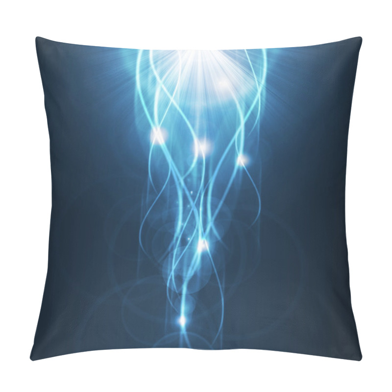 Personality  Blue Background Pillow Covers