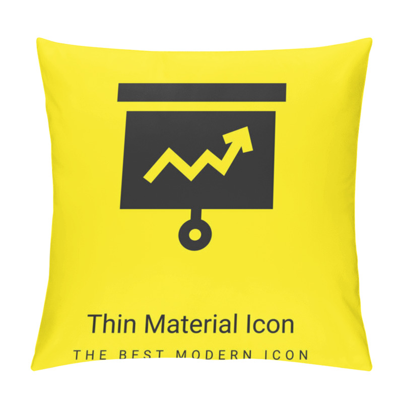 Personality  Analytic Minimal Bright Yellow Material Icon Pillow Covers