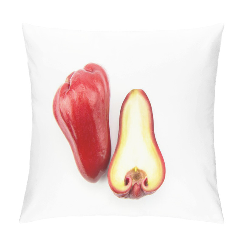 Personality  Rose Apples Or Chomphu Isolated On White Background Pillow Covers