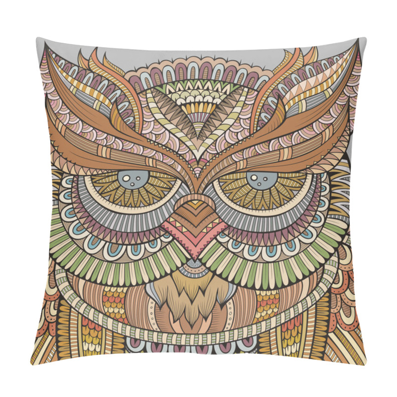 Personality  Decorative Ornamental Owl Background Pillow Covers