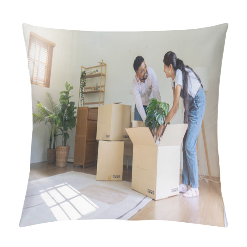 Personality  Married Couple Moving In New Property Bought Together On Mortgage Loan. Pillow Covers