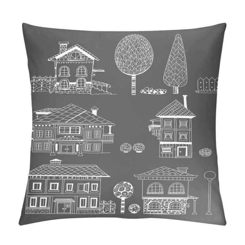 Personality  Houses Pillow Covers