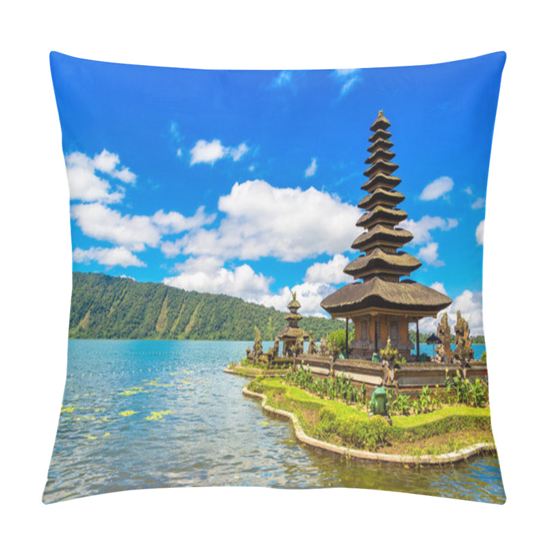 Personality  Pura Ulun Danu Beratan Bedugul Temple On A Lake In Bali, Indonesia Pillow Covers