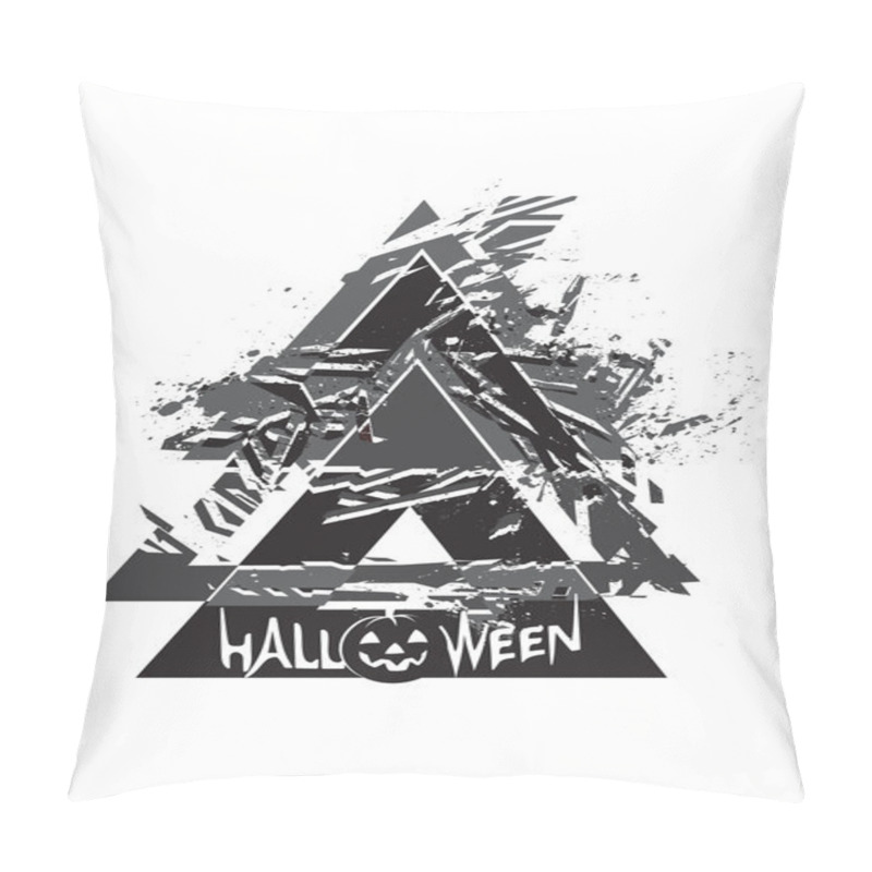 Personality  Halloween Grunge Poster Pillow Covers