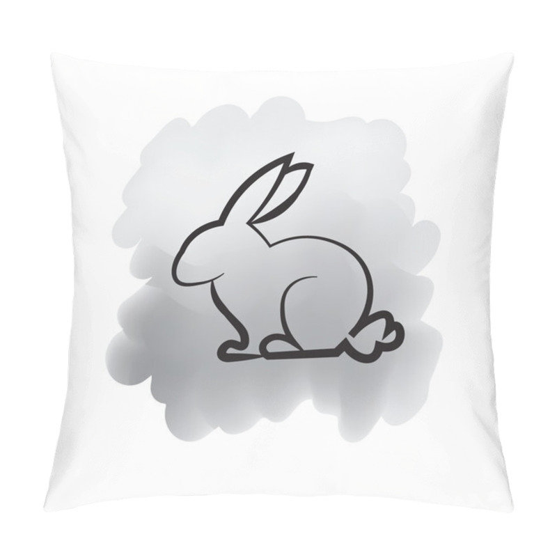 Personality  Rabbit Brush Bakground Pillow Covers