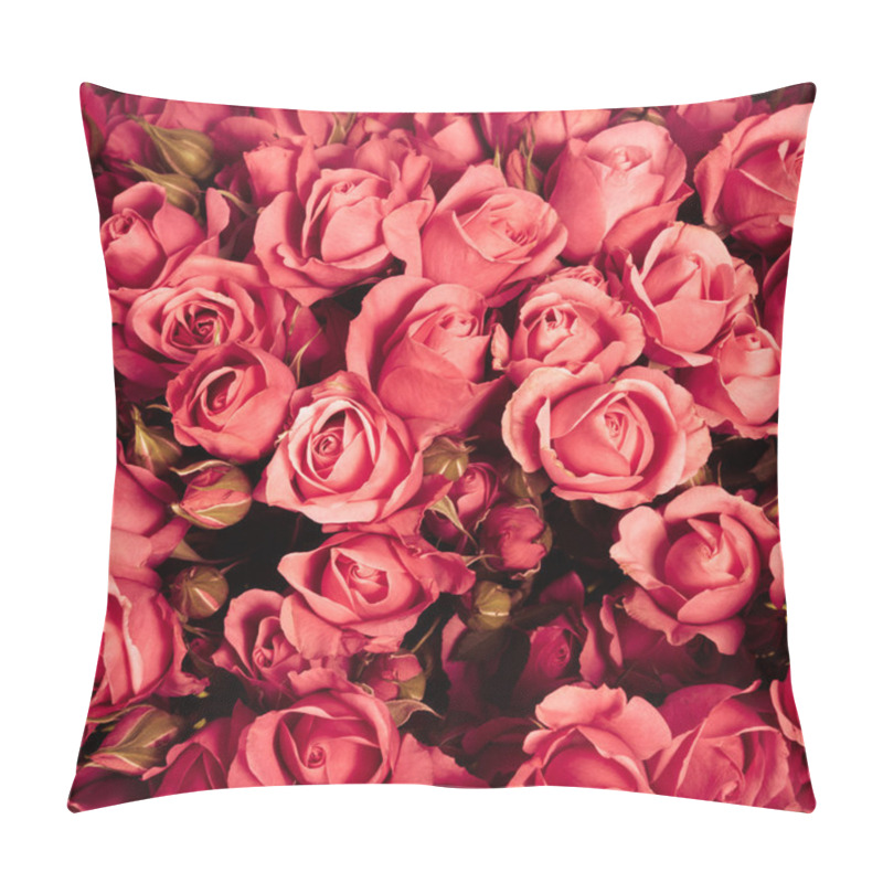 Personality  Abstract Background Of Flowers. Close-up. Pillow Covers