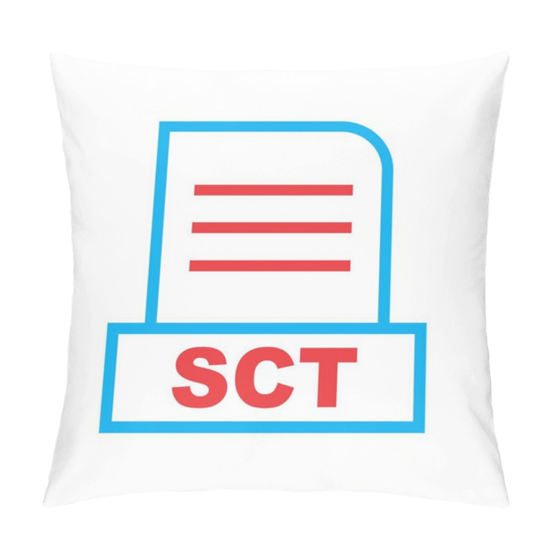 Personality  SCT File Isolated On Abstract Background Pillow Covers