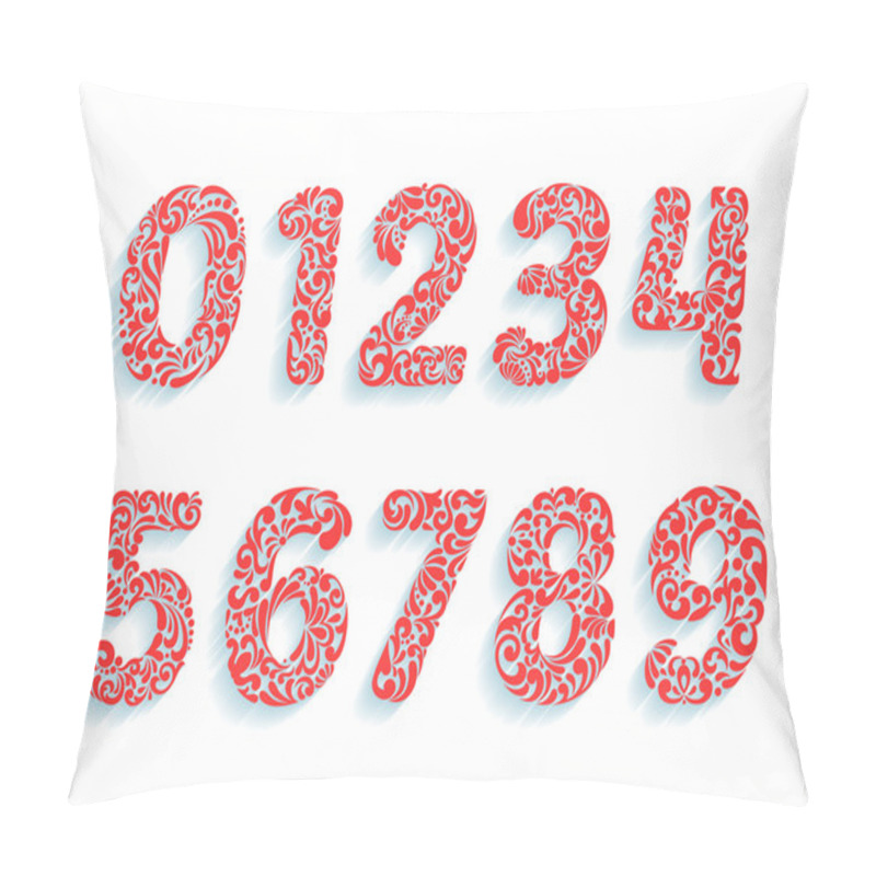 Personality  Decorative Numbers Font. Pillow Covers