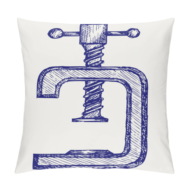 Personality  Vise. Doodle Style Pillow Covers