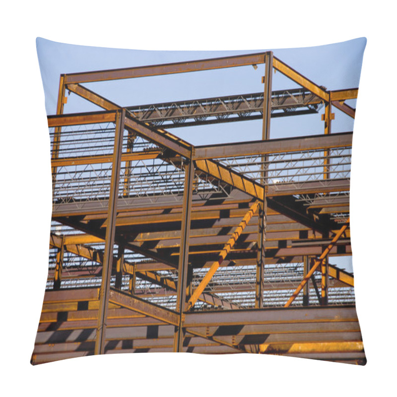 Personality  Steel Building Frame Construction Pillow Covers