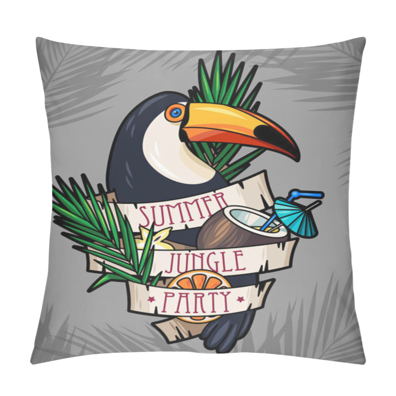 Personality  Toucan And Cocktail Pillow Covers