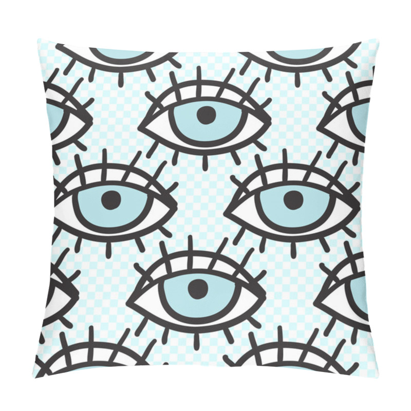 Personality  Seamless Eyes Pattern Pillow Covers