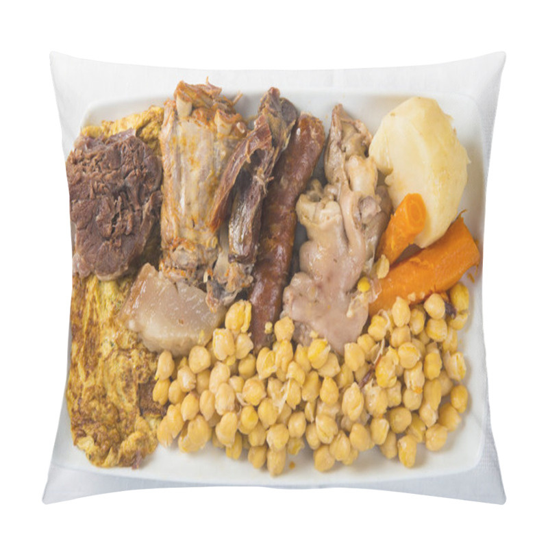 Personality  Cocido A Spanish Stew With Assortment Of Meat And Chikpeas Pillow Covers