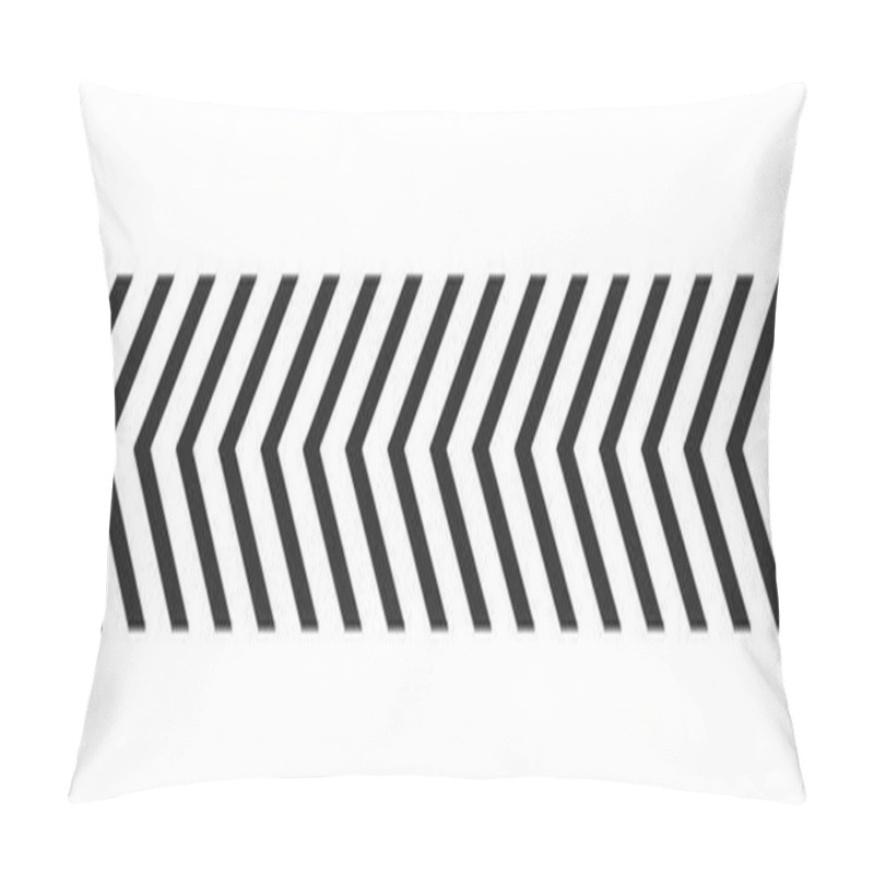 Personality  Slash Line Arrow Grid, Decorative Diagonal Divider. Geometric Dashed Barrier, Tape Or Embroidery. Angled Stripes, Tilt Pattern. Vector Illustration Pillow Covers