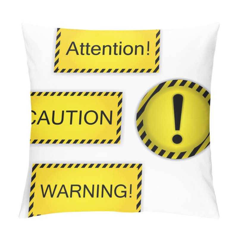 Personality  Warning, Attention, Caution Pillow Covers