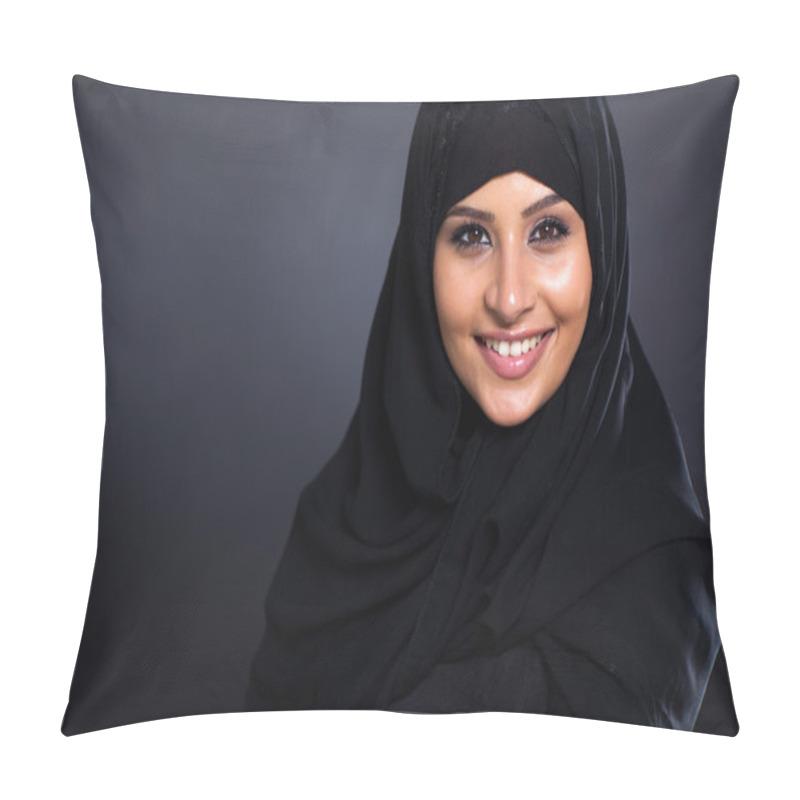 Personality  Smiling Arabic Woman Pillow Covers