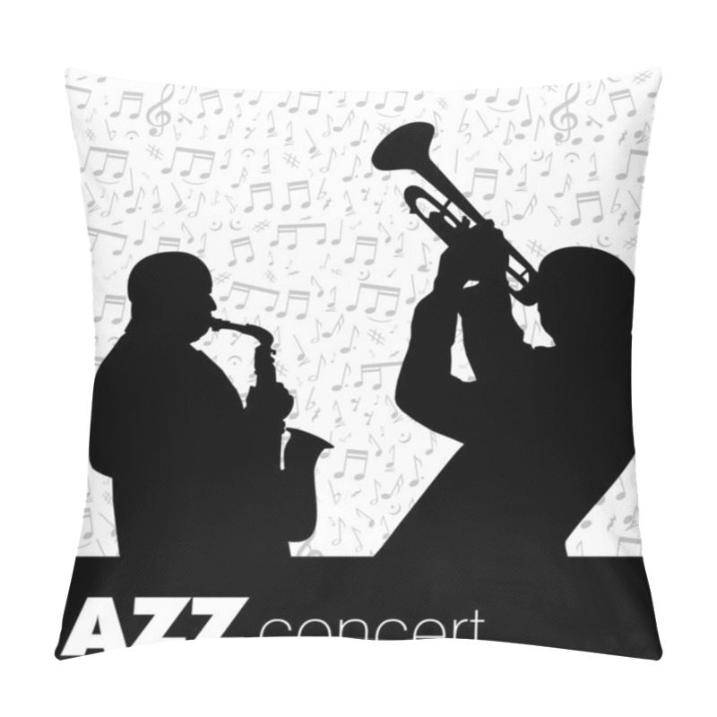 Personality  Jazz Musician Background Pillow Covers