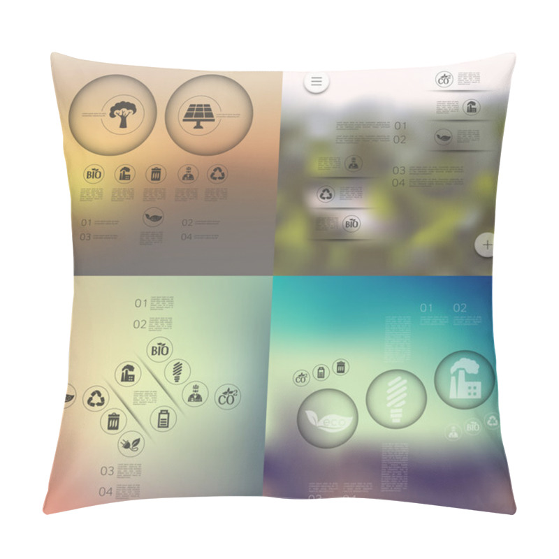 Personality  North Korea Infographic Pillow Covers