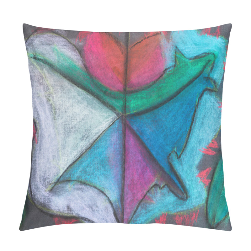 Personality  Children Drawing - Abstract Fall Leaf Pillow Covers