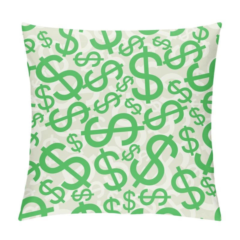 Personality  Seamless Background With Dollar Signs Pillow Covers