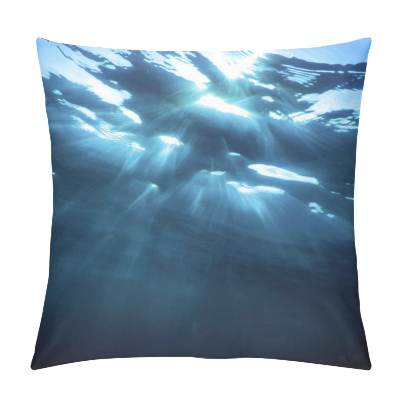 Personality  Underwater View Of The Sea Surface Pillow Covers